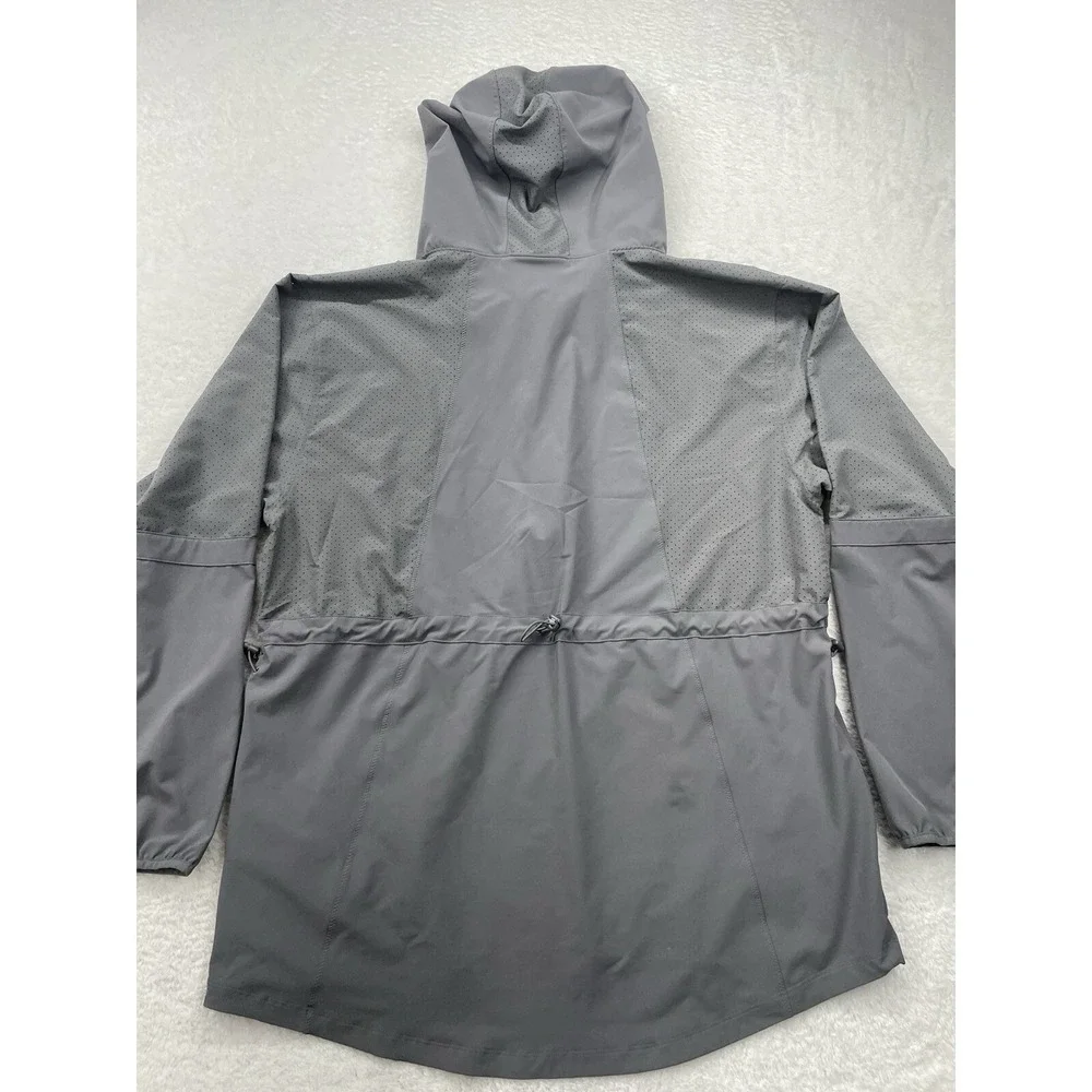 Under Armour‎ Mens XL Grey Monster Lacrosse HeatGear 1/4 Zip Hooded Windbreaker